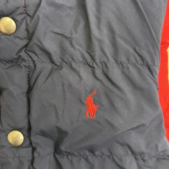 Polo Ralph Lauren Kids Boy’s Reversible Puff Feathers Down Vest Full Zip - Picture 5 of 11